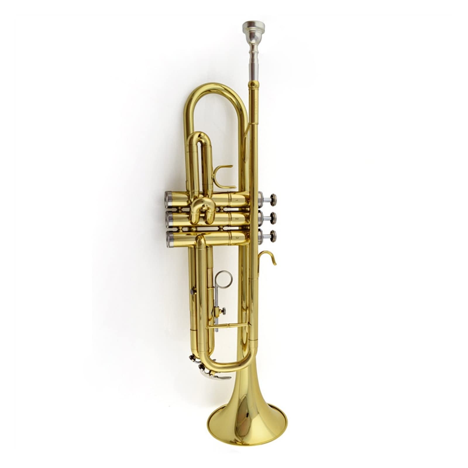 Standardowy Instrument Trąbkowy Złoty/srebrny B-płaski Profesjonalny Mosiężny Trąbka Studencka Standardowa Trąbka Student Trąbka (Color : 01)