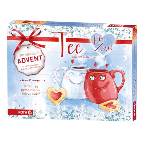 ROTH Tee Adventskalender für Zwei - 2x 24 beste Teesorten