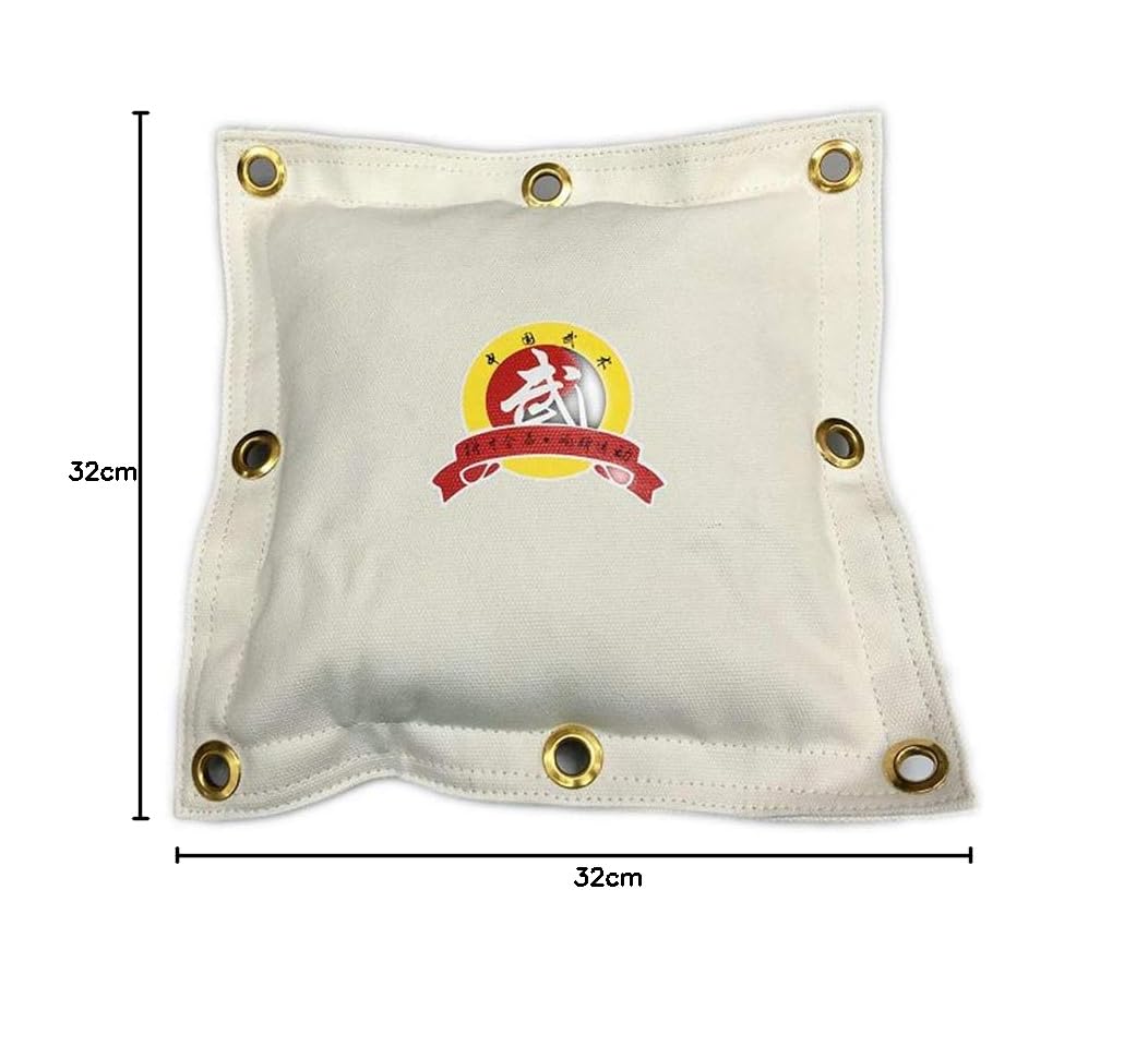 DETECH Mann Wing Chun Kung Fu - Borsa da parete in tela, cuscino da impatto, sacco da sabbia, sacco da boxe, sacco da parete Makiwara, cuscino da parete