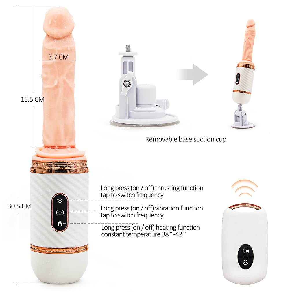 - Ｖîbrátöri Ｓessò per Donna Ｐènè Ｖībràntè Ｒealistico Ｓilicone con Telecomando Morbido Reale, Xxl Ｄidlò Ｄidò Ｖîbrátörè Wireless con Ｖentosa, Ｖîbrátöri Ｓěssúáli per Donna Ｖîbrazioｎe