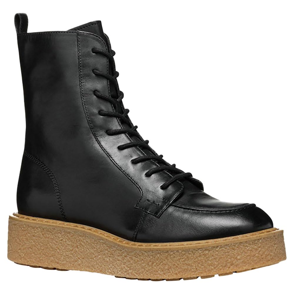 Geox Women's D Elidea B Ankle Boot, Black, 7.5 UK