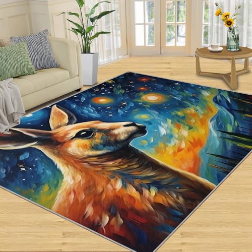 Tapis de sol art post-impressionnisme grand format 160 x 200 cm - 2