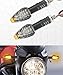 SCUARI 4PCS Motorcycle Turn Signals,Car Accessories 12V LED Bright Amber Lamp Motorcycle Blinkers,Universal Front Rear Turn Signal Light,Suitable for Most Motorcycles,Scooters and Off-Road Vehicles