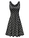 Herou Women Sleeveless Beach Casual Flared Floral Tank Dress (Small, Flower-A)