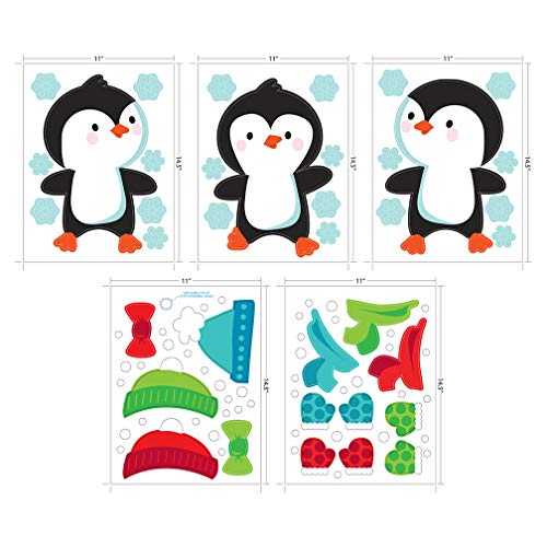 Vinilos Decorativos de Navidad Penguin Stack 65 Unidades miniatura 5