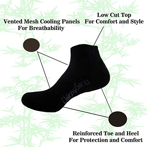 Image of BambooMN Men and Women's Rayon from Bamboo Low Cut Ankle Socks for Sports, Work and Everyday Wear - 4 Pairs - Unisex Sizing