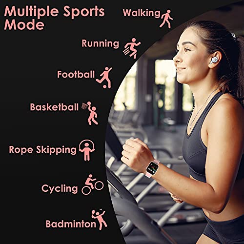 Image of Probus P15 Full Touch Smart Watch 1.69 inch Industry Leading Display With 7 Days Battery Life, IP67 Water Resistant ,Blood Oxygen and Heart Rate Monitor, Sleep & Step Tracker, Smart Notification And Multiple Watch Faces(Pink)