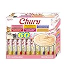 INABA Churu Box - Cat Treats - Healthy Snacks Based on Tuna, Various Flavors - Creamy Texture - No Grains, Preservatives, Colorants - 60x14g