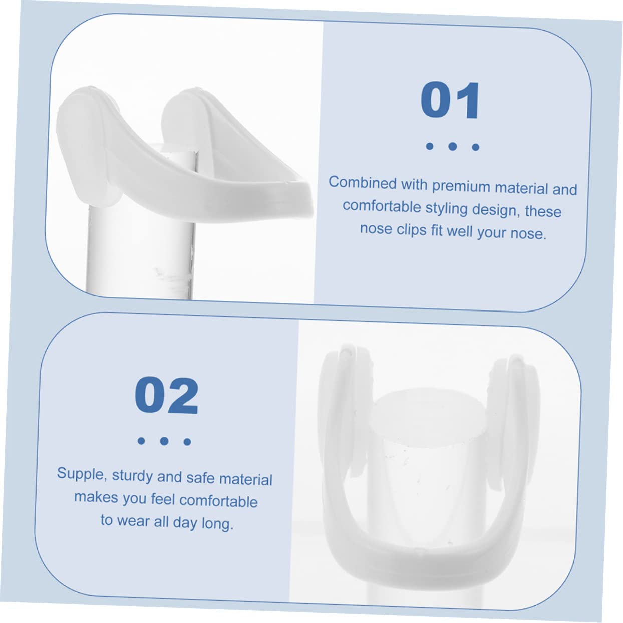 Clip Nasal De Natación Resistente De Unidades con Estuche Accesorio Conveniente para Nadadores Previene La Entrada De Agua Adultos Diseño Ergonómico Y Piel Color