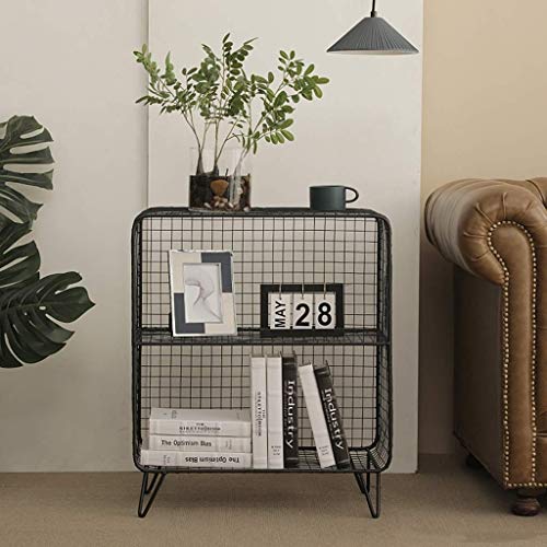 Support de rangement bibliothèque multi-couche en fer forgé rétro haut de gamme - 6