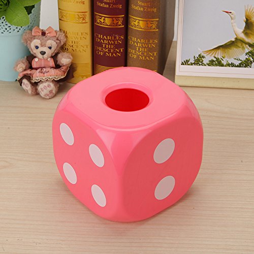 Generic Dice Tissue Box Creative Night Light Shine Facial Paper Storage