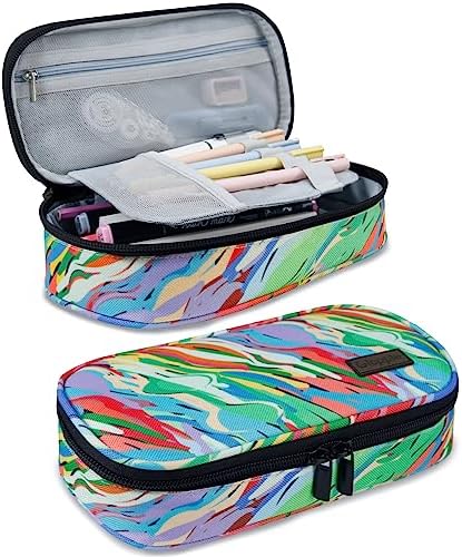 Gloppie Pencil Case Aesthetic Pencil Pouch Pencil Box for Kids Girls Boys,Back to School Supplies, Rainbow