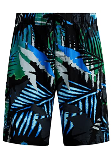 Image of Kanu Surf Men's Big Viper Extended Size Stripe Swim Trunk