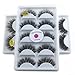 Mink Eyelashes, Lashes Mink Wholesale,3D Real Mink Luxurious Eye Lashes,Cross Thick Long Drama Reusable 10 Pairs Wholesale Fake Eye Lashes Extensions for Eye Makeup 5 Pairs/Pack in bulk (K01-2PACK)