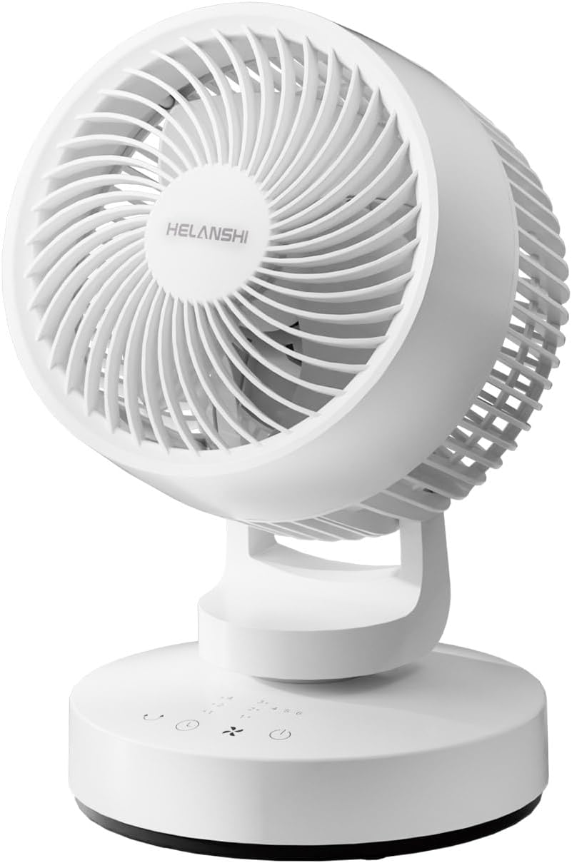 Desk-Fan for-Bedroom Small-Fan Voice - Controlled Air Circulator, 250 CFM 70ft Range, 4 Speeds, 8H Timer, 28dB Quiet, 11 Inch Space Saving Design