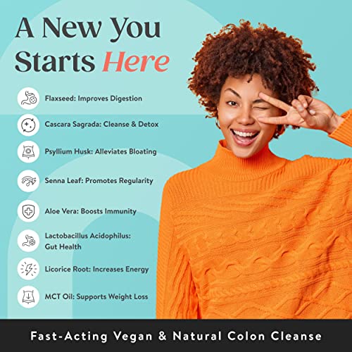 NutriRise 15 Day Quick Colon Cleanse for Gut Health - Digestive Support with Probiotics & Fiber for Constipation, Regularity & Bloating, Sugar & Gluten Free - Image 6