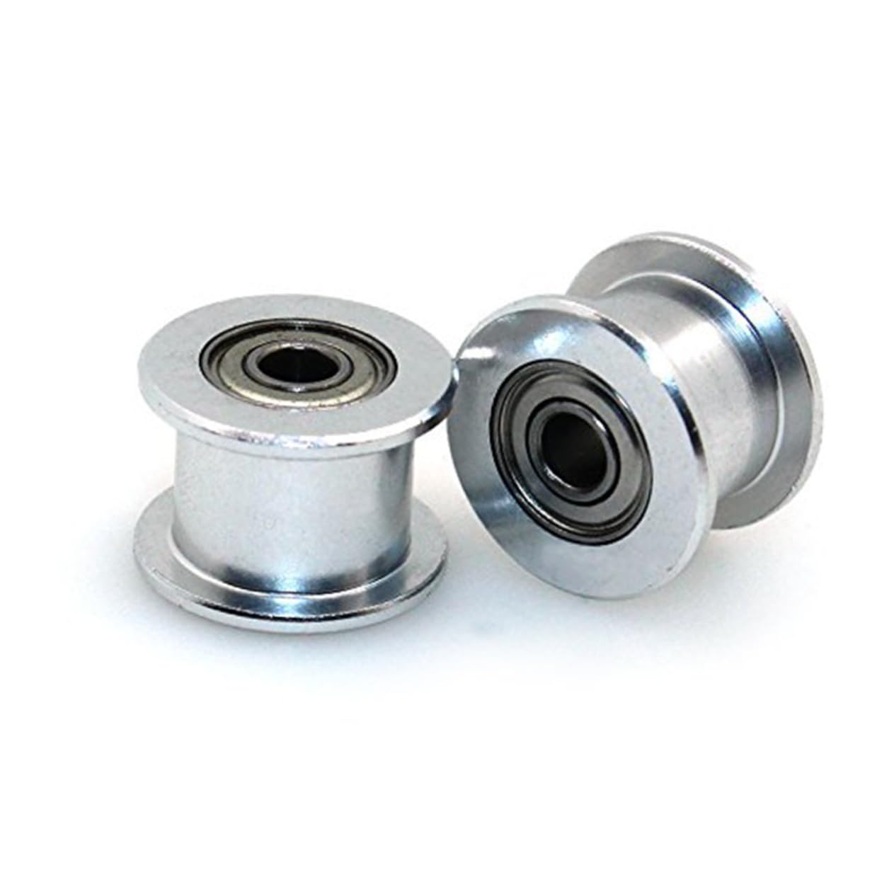 MUCKLILY 5pcs Timing Belt Idler Pulley Belt Pulley Simple Idler Pulley Solution Pearlescent Pulley Timing Pulley Gear Shaper Idler Pulley Concentric Idler Pulley Silver