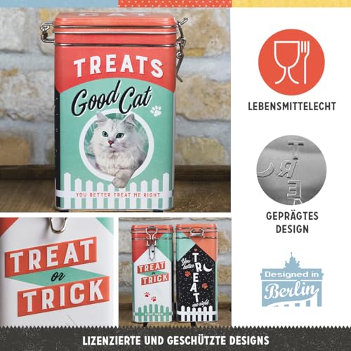 Nostalgic-Art Retro Aromadose, 1,3 l, Good Cat Treats – Geschenk-Idee für Katzen-Besitzer, im Vintage Design, im Vintage Design