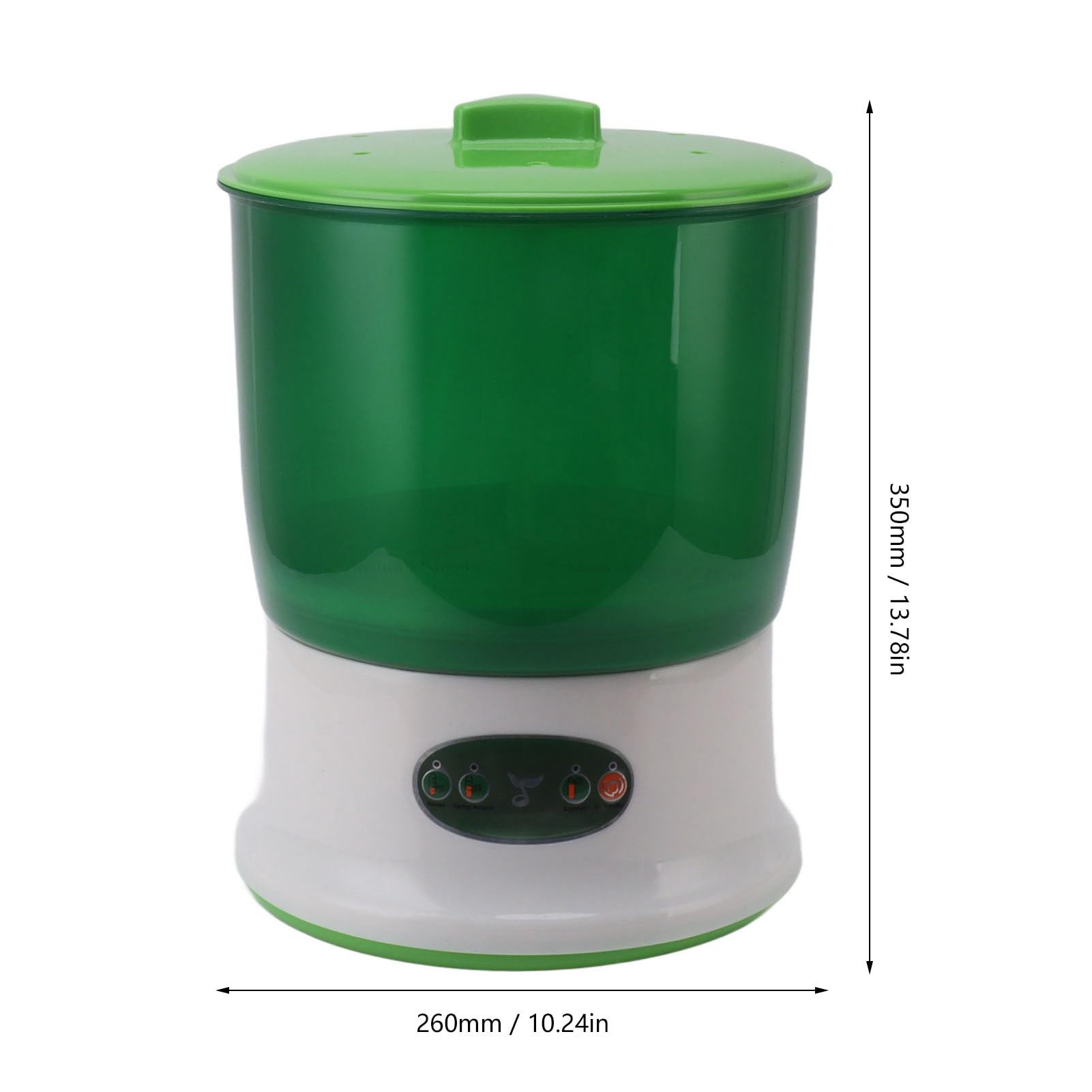 Acouto Macchina Automatica per Germogli di Fagioli a 2 Strati, Germogliatore Intelligente con Display a LED, Macchina per la Germinazione dei Semi per Casa, Yogurt, Natto, Vino di Riso (Spina