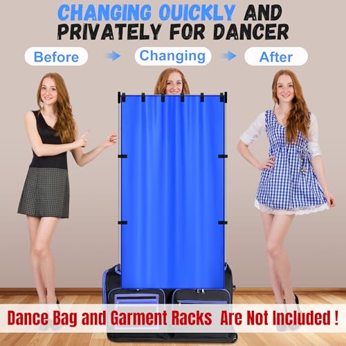 RunNico 59'' x 31.5'' Privacy Curtain for Dance Bag, Portable Dancer Changing Curtain with Storage Bag, Backstage Privacy Changing Room for Training Competition Outdoor Camp (Dance Bag Not Included) by RunNico - Used condition - Image 3