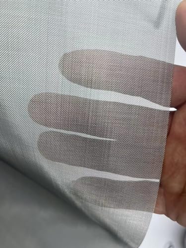 Image of 50 Mesh 304 Stainless Steel Mesh Roll, 0.17mm Fine Wire Screen 11.8 inchx39.4 inch, Rustproof Hardware Cloth for Home Vent, Window Screen, Garden Pest Control, HVAC Filter & DIY Projects