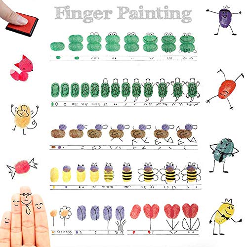 Xoreart Finger Washable Ink Pads For Kids, Non-Toxic, 20 Color Diy Rainbow Craft Ink Pads For Rubber Stamps, Paper, Wood Fabric, Best Gift For Kids (Pack Of 20) #TOP5
