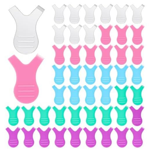 Sibba 50 Piezas Cepillos PestañAs Para RíMel En Forma de Y Silicona Transparente Injerto Separador Levantamiento de PestañAs Peine Lifting PestañAs Rizador Permanente Herramienta Belleza ExtensióN