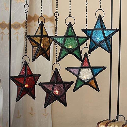 Farol decorativo morado Romadedi para iluminar ventanas y crear ambientes acogedores 8