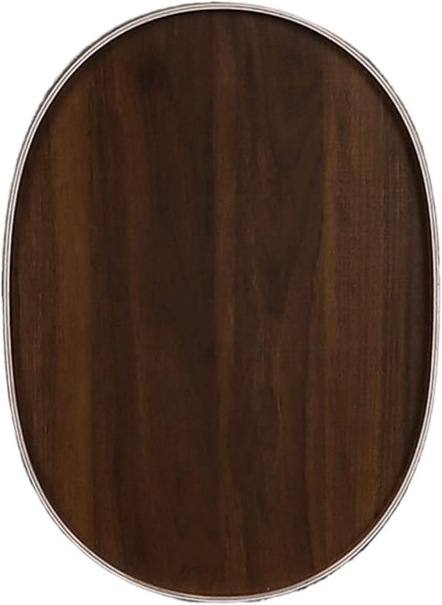 トレイ 家庭用木製サービングトレイ 大きな楕円形のレトロなディナー