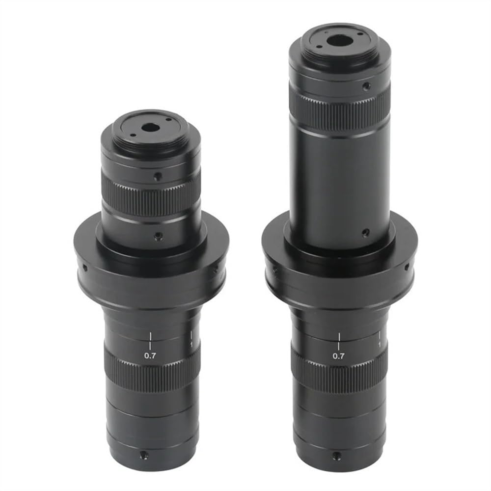 Mikroskop 169X 225X 253X 338X Einstellbarer Mikroskop-Zoom C-Mount-Objektiv 0,7X-4,5X Kontinuierliches Monokularobjektiv for HDMI-VGA-USB-Kamera(26X-169X)