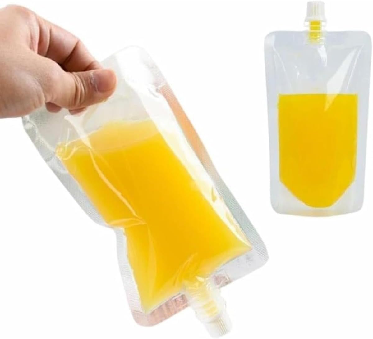 BQQB 200個セット スパウトパウチ 透明 100ml/150ml/200ml/250ml/300ml/380ml/500ml