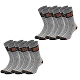 Black+Decker Calcetines deportivos unisex para hombre y mujer, de algodón, color negro/gris jaspeado, 6 unidades, 9 unidades, 12 unidades, 6 x Grey Chiné, 47-49