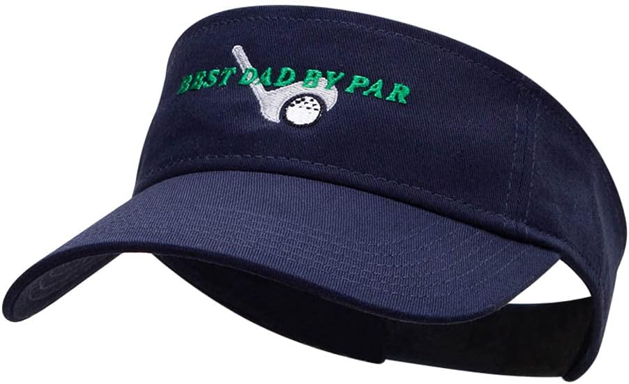 Best Dad by Par Embroidered Cotton Twill Visor