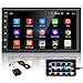Podofo Car GPS Navigation Stereo - Double Din Android Head Unit with Bluetooth 7 inch LCD Touch Screen 1G + 16G Support FM Radio/WiFi/GPS Navigation