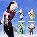 D-Pg007 Yuri!!! Anime Marchandise, Q Version on Ice Victor Nikiforov Figures ModèLe PréSentoir Fans Cadeaux, Hauteur 8cm, 1 Lot De 5 PièCes