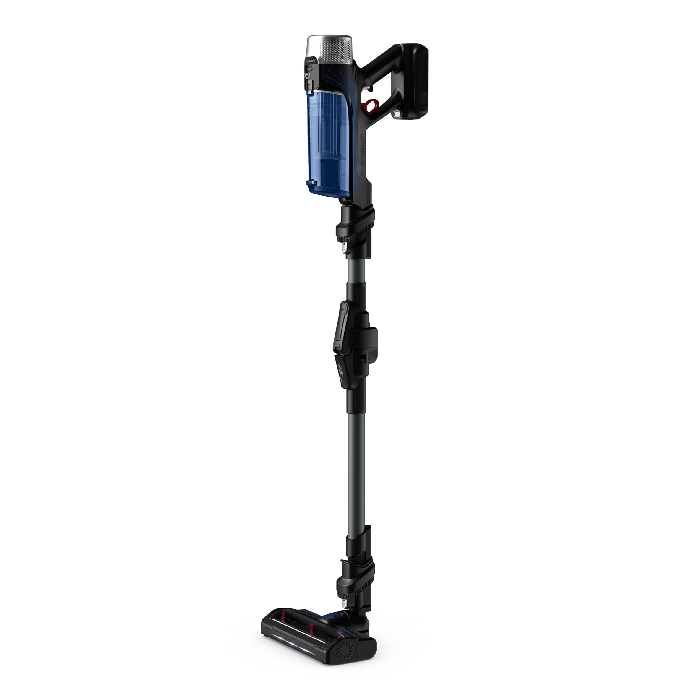 Rowenta X-Force Flex 9.60 Aqua, Aspirapolvere Lavapavimenti, Scopa Elettrica Senza Fili con Regolazione Automatica della Potenza, Filtro Avanzato, Display, Autonomia Fino a 45 Min, 100 AirWatt, RH20C2