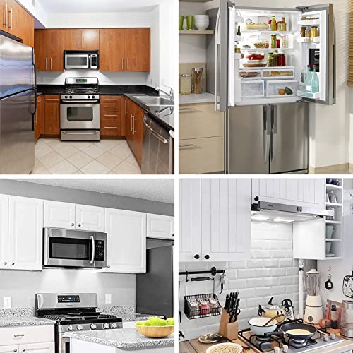 Image of E17 LED Bulb Dimmable, 7W Microwave Over Stove Bulb, 120V 60W Incandescent Equivalent, Daylight White 6000K, Fit for Whirlpool Maytag GE Kenmore Microwaves, Replaces 8206232A 1890433 AP4512653, 2 Pack