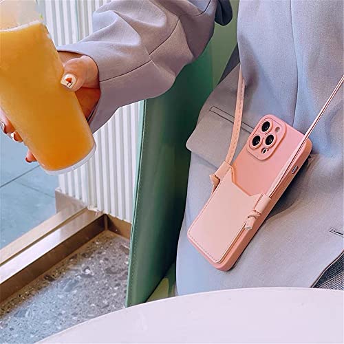 Étui en silicone mat pour iPhone 11 12 13 Pro Max XR X Housse rose doux