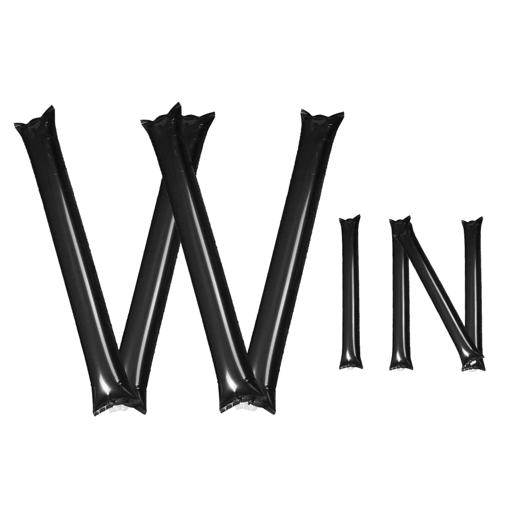 Hooshing 40PCS Thunder Sticks Bam Bam Inflatable Noisemakers Cheerleading Plastic Clap Hands Outfit for Cheering Basketball Football Party Sport Team Spirit