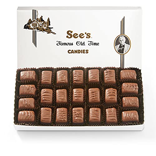 See's Candies 1 lb Milk Butterscotch Square (White Wrap)