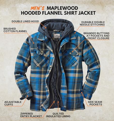 Image of Legendary Whitetails Mens Maplewood Hooded Shirt Jacket