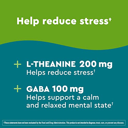 Nature Made Wellblends Stress Relief Gummies, L theanine 200mg to Help Reduce Stress, with GABA 100mg, Same Day Stress Support, 40 Strawberry Flavor Gummies - Image 4