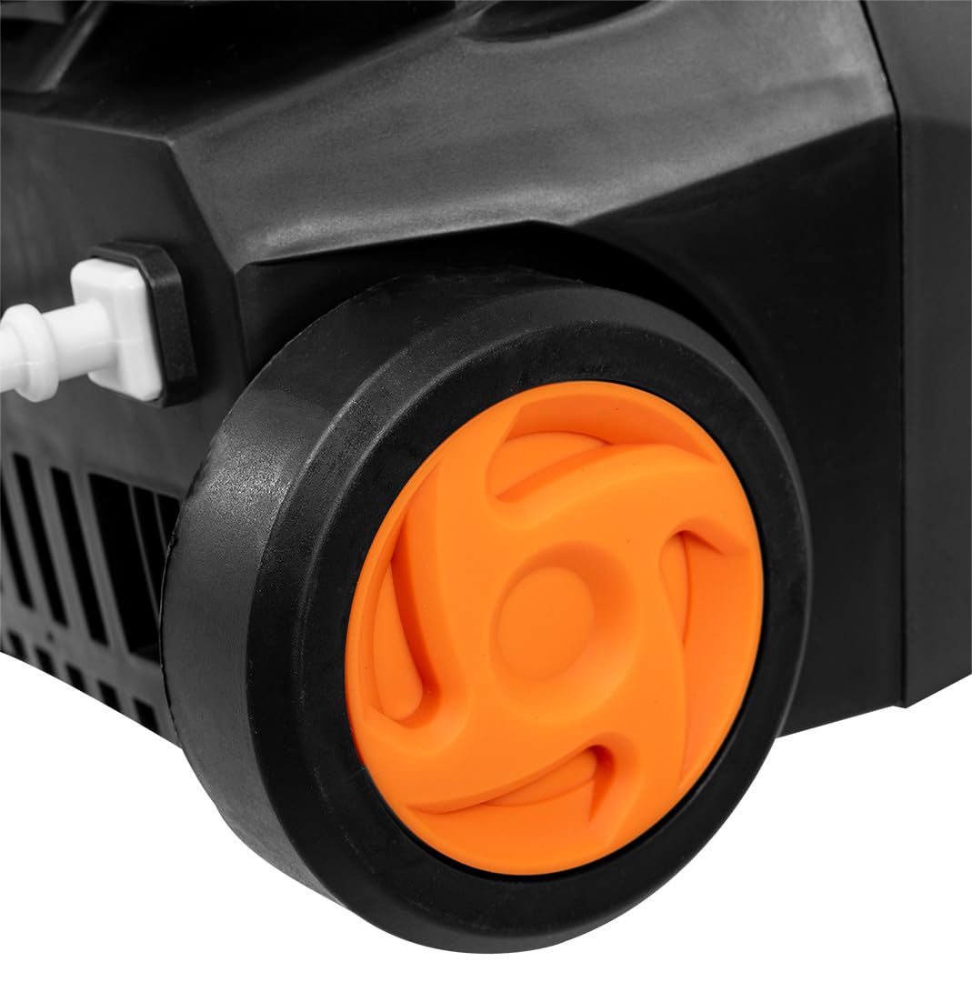 NEO TOOLS Rondella ad alta pressione 1600 W, 135 bar, pulizia potente per auto, terrazza e giardino, incluso set di accessori, ideale per gli amanti del fai da te e del giardino