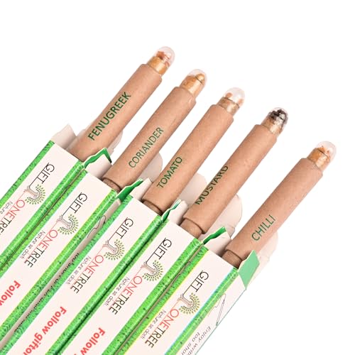 Image of GIFTONETREE Plantable Seed Pens | Return Gift | Corporate Gifting | Best for Distributing in School (Plain Pen in Box, 15, count), Ink Color-Blue