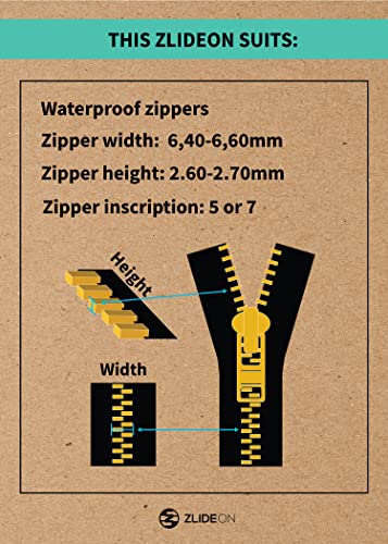 Zlideon Zipper Repair Kit for Waterproof Zippers - 1pcs, Black (L), For Waterproof Zippers 1 Pack - Image 4