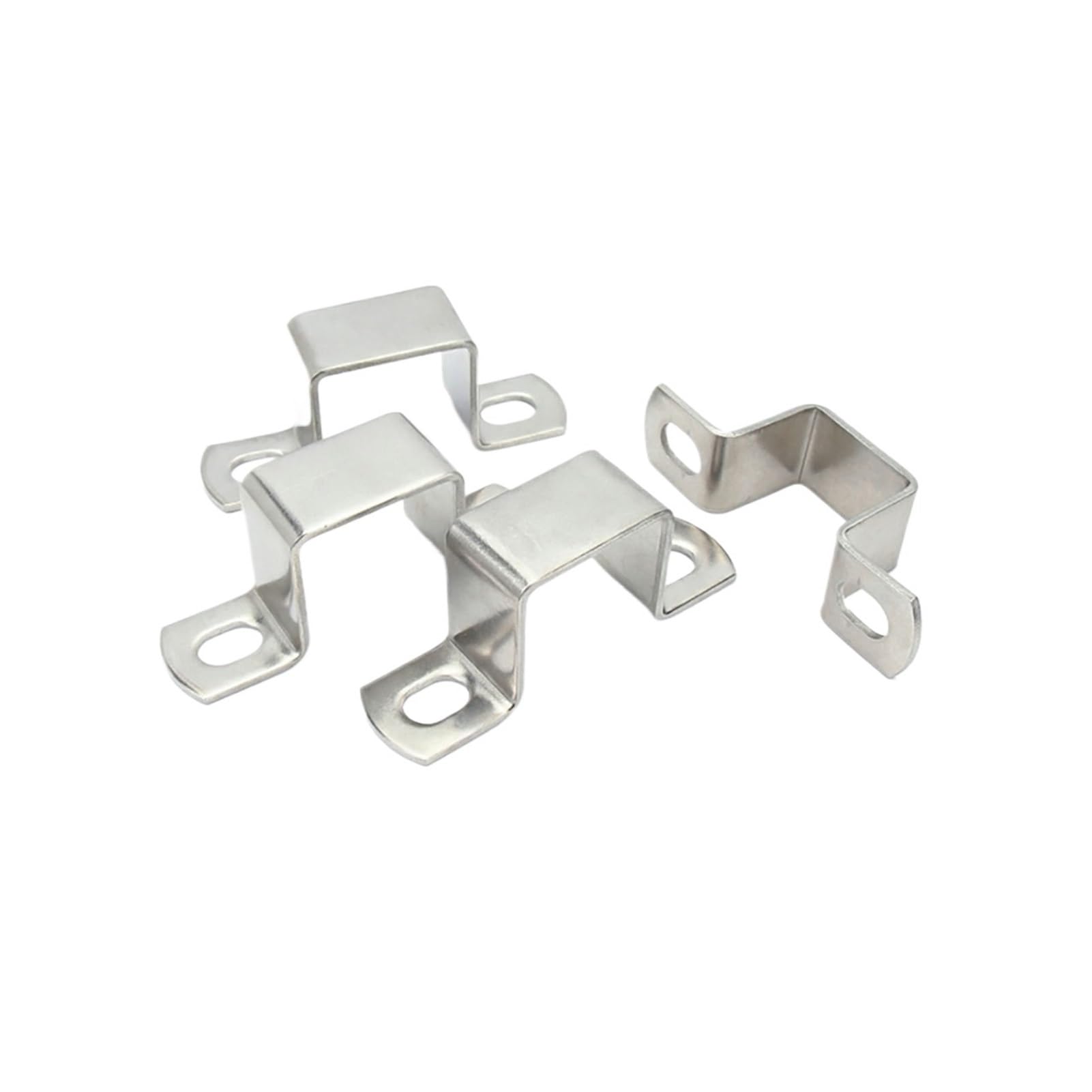 WEKONUMEX Square Pipe Clamp, 304 Stainless Steel Square Tube Saddle Strap Clamp 10x10 To 100x100 mm(2pcs 45x45)