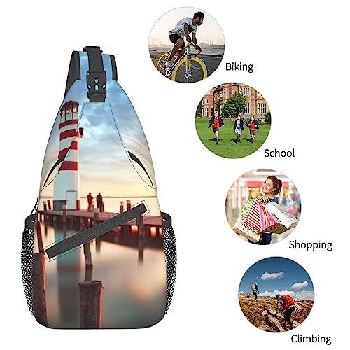 Sac de poitrine Rainbows Lighthouse durable et résistant