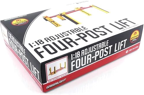 Miniatura 3 de Greenlight Elevación ajustable de cuatro postes MOPAR negro y amarillo para modelos de automóviles fundidos a presión a escala 118