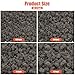 vchin 10 lbs Durable Black Lava Stones for Indoor Gas Fireplaces, Fire Pits, and Fire Pit Tables, Gas Fireplace Rocks, 0.8-1.2 Inch Fire Pit Stones for Outdoor Grills and Landscaping