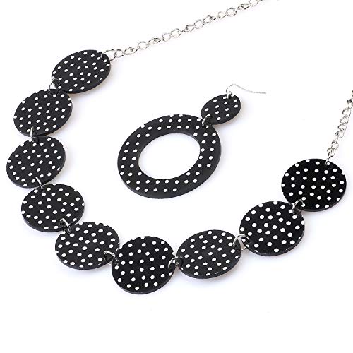 Haichen 50's Costume donna Accessori Set Sciarpa